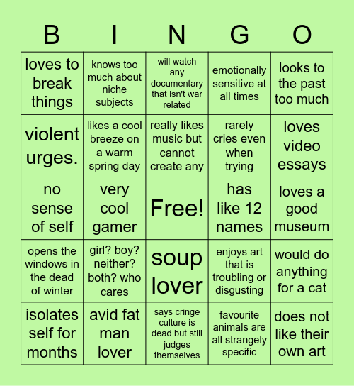 how much max do u have in u Bingo Card