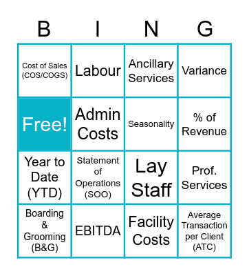SOO Bingo Card