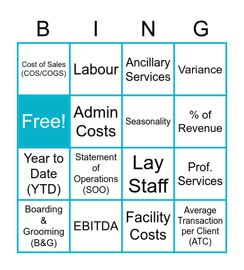 SOO Bingo Card