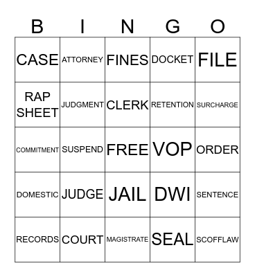 BCCCA Bingo Card