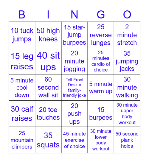BestLife Bingo Card