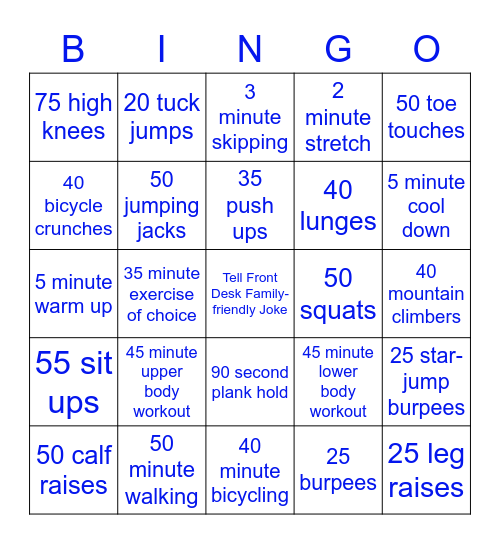 BestLife Bingo Card