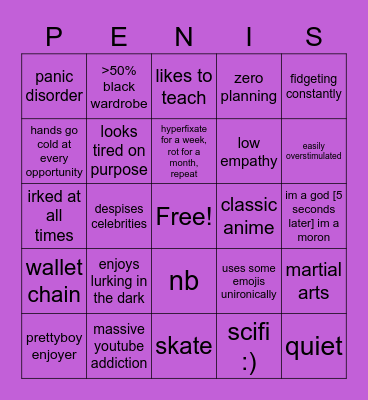 are you like dream Bingo Card