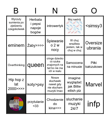 EMI Bingo Card