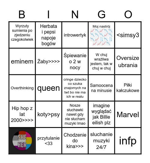 EMI Bingo Card