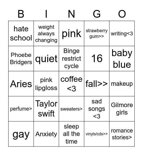 bingo bingo Card