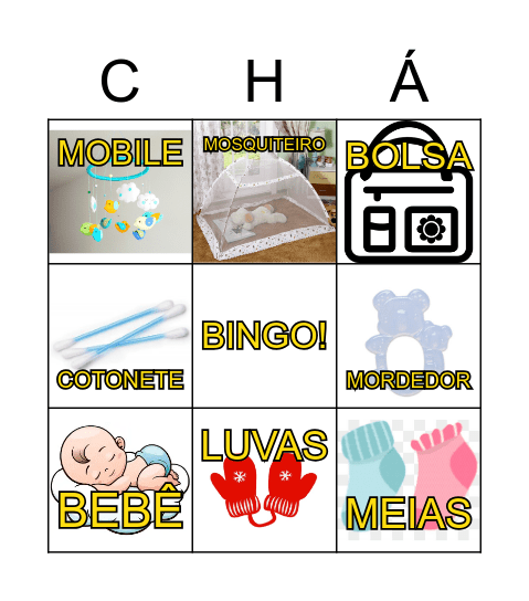 Cha bebê 2 Bingo Card