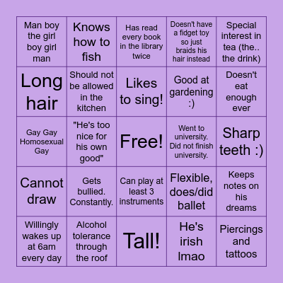 awistew Bingo Card