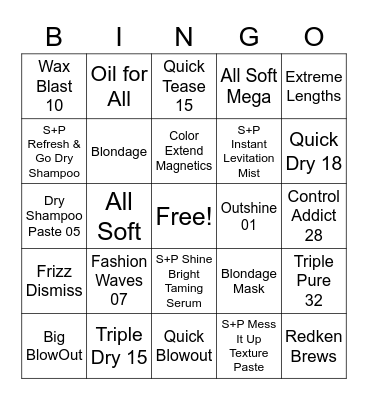 Spring Bingo Game Bingo Card