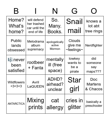 how A U DREY are you? Bingo Card