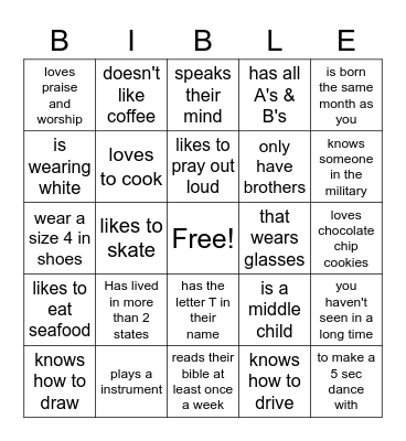 FIND SOMEONE WHO... Bingo Card