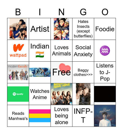 SAM'S Bingo Card