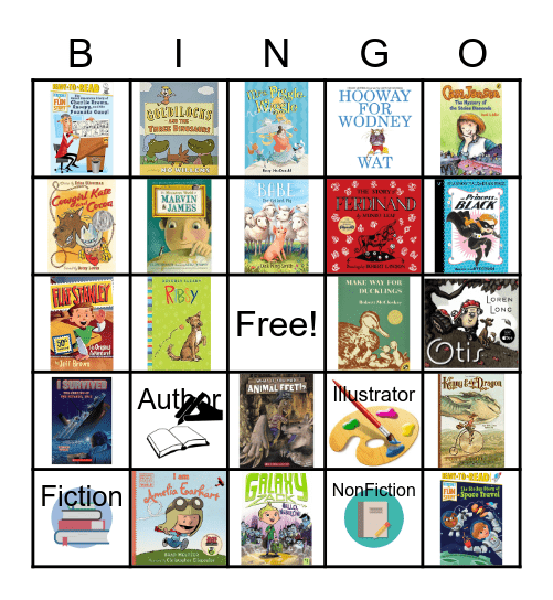 Book Adventure Bingo Card