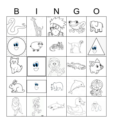 Animals Bingo Card