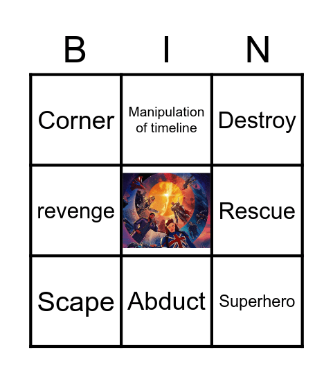 What if...? Vocabulary Bingo Card