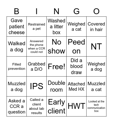 Tech Bingo Card