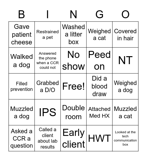 Tech Bingo Card