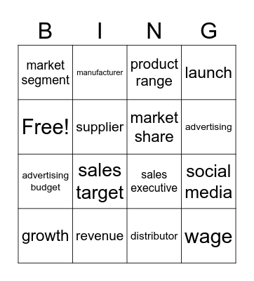 Nike marketing Bingo Card