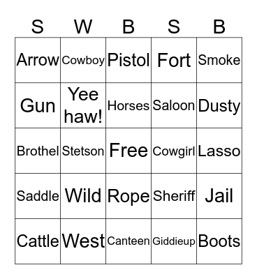 Southwest Builders Show Bonanza! Bingo Card