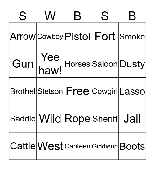 Southwest Builders Show Bonanza! Bingo Card