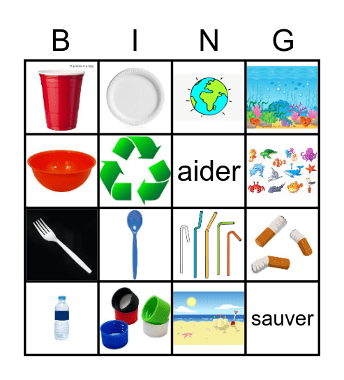 3 Newton Plastic pollution Bingo Card
