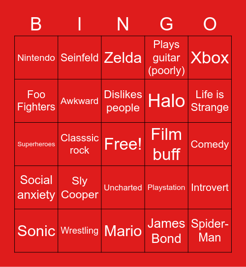 RealMFresh Bingo Card