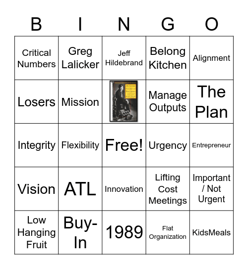 Hilcorp Bingo! Bingo Card