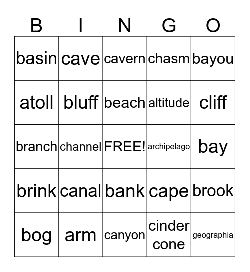 Bingo Card