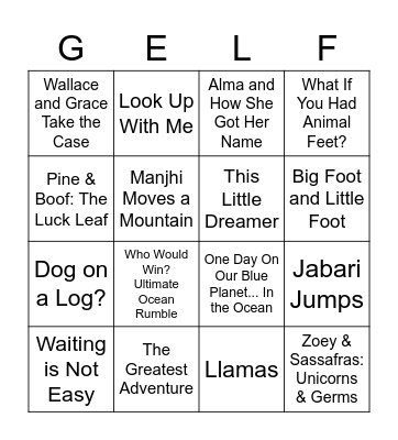 BINGO LINGO Bingo Card