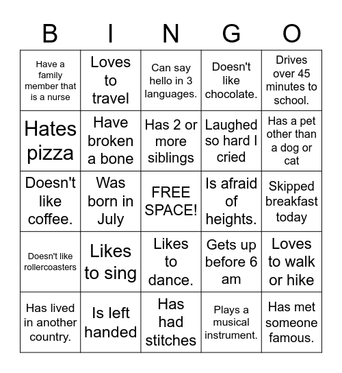 GTM People BINGO Card