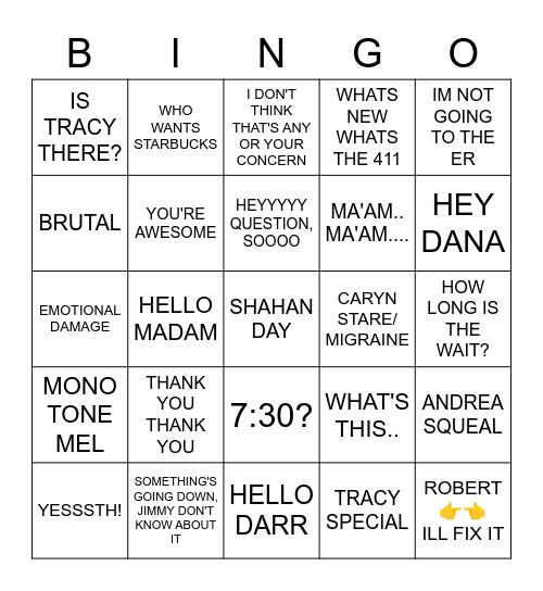 ATC BINGO Card