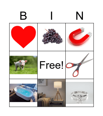 Initial Sounds Bingo Card