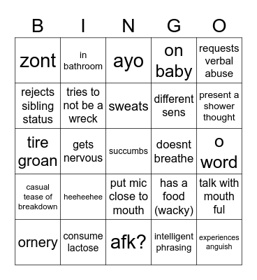 har Bingo Card