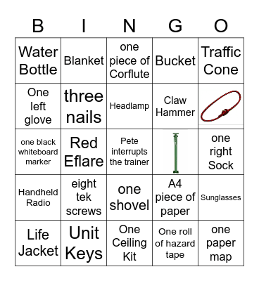SES Bingo Card