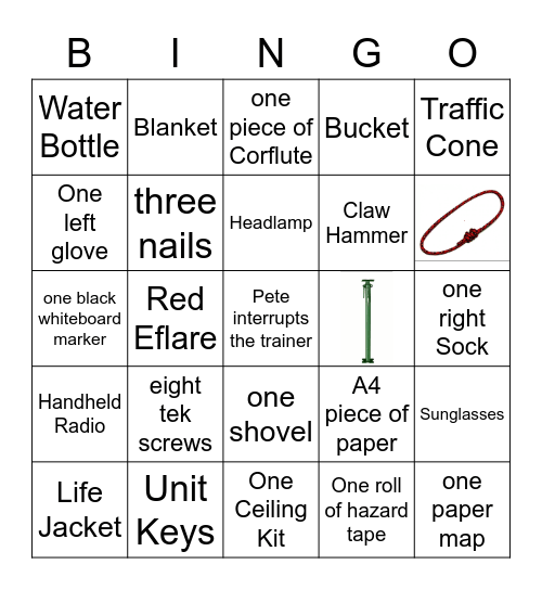 SES Bingo Card