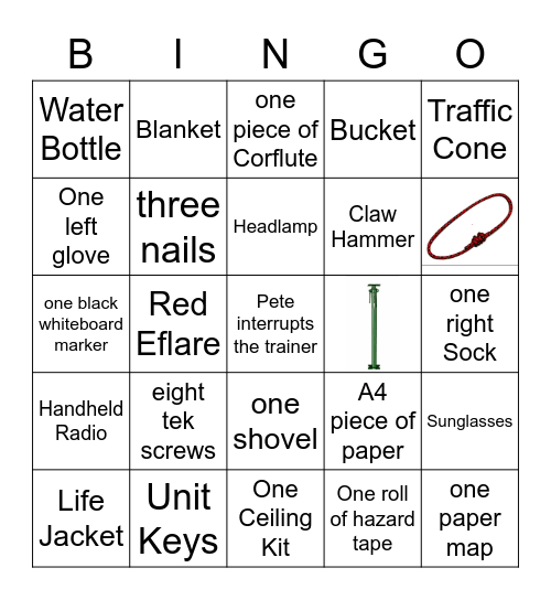 SES Bingo Card