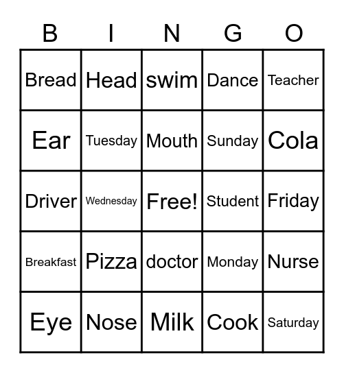 Bingo Card