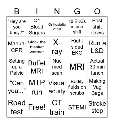 Tech Bingo Card