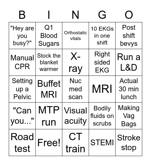 Tech Bingo Card