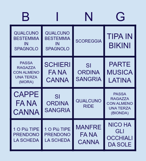 FRENK'S BINGO! Bingo Card