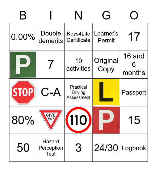 The WA Licensing System Bingo Card