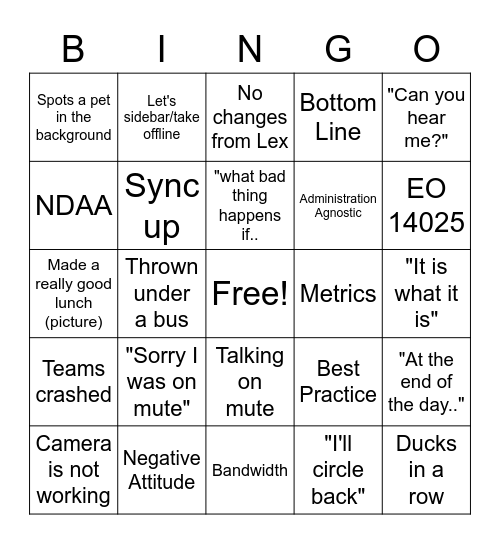 LOB 5 Bingo Card