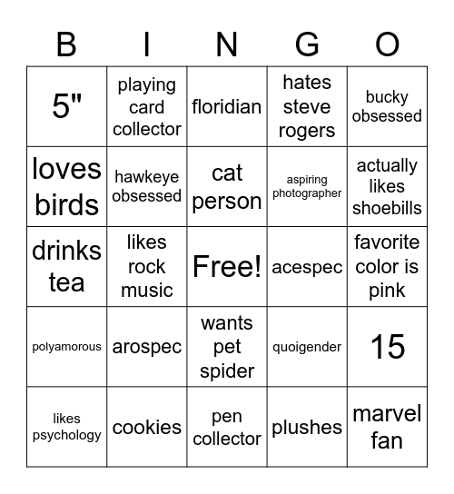 How Kat Are You? Bingo Card