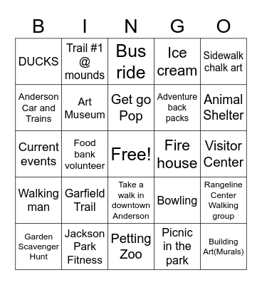 Community Bingo Card