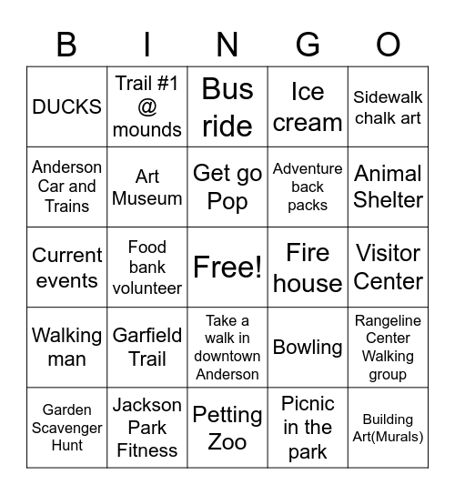 Community Bingo Card