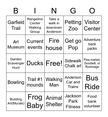 Community Bingo Card