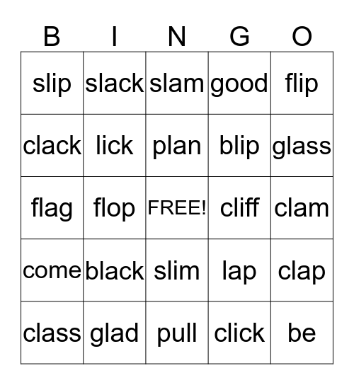 Unit 1.3 Sight Word Bingo Card