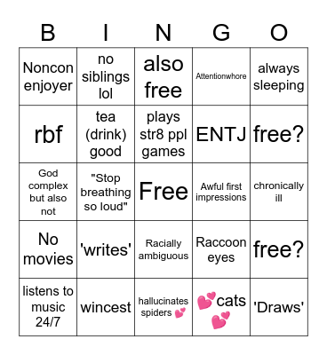 rat Bingo Card