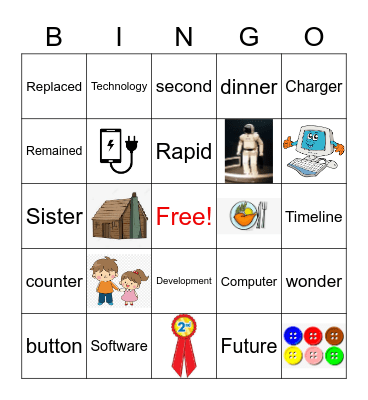 2nd Grade Vocabulary Bingo Card