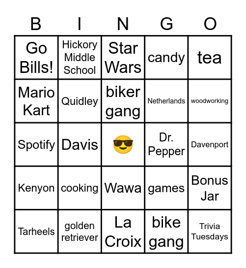 RAPTORS Bingo Card